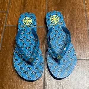 Tory Burch Blueberry Flip Flops | Sz 6